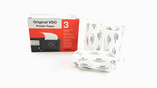 Rollos de papel para tacógrafos digitales Original VDO 3 Rollos