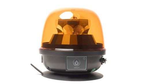 Amber rotary with rechargeable lithium battery