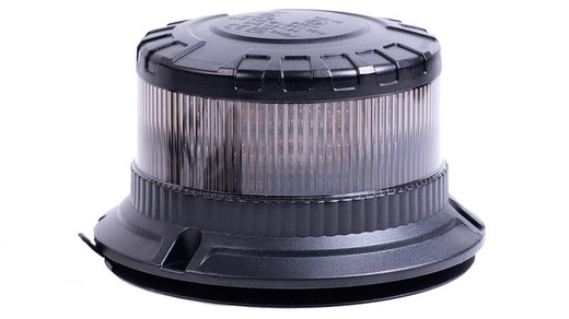 Rotativo Led alta potencia luz ámbar R65 base magnética conexión a mechero 12/24 volts