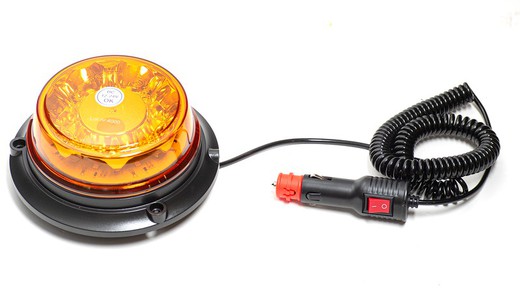 Base magnetica rotante LED multifunzione R65 extrapiatta, collegamento all'accendisigari 12/24 volt