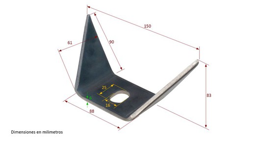 Soporte chasis en V - 83