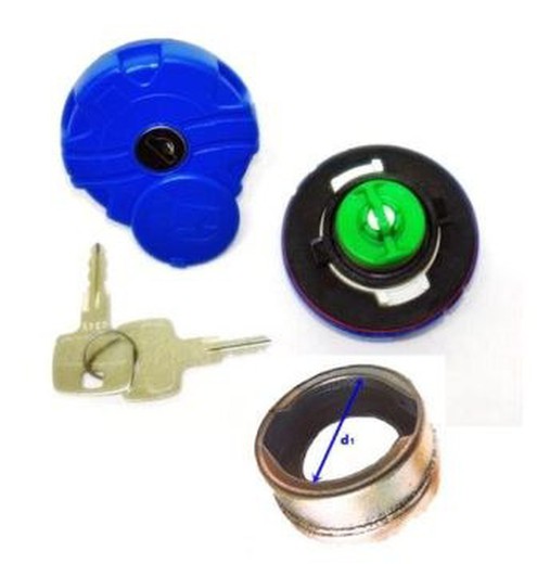 Adblue-Kappe (belüftet) mit Schlüssel DAF LF45-55 und 65