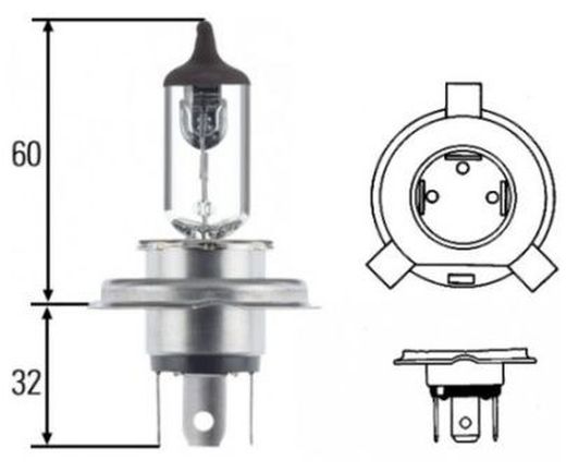 Lâmpadas de farol 12V