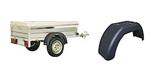 Pequeno trailer de base plana