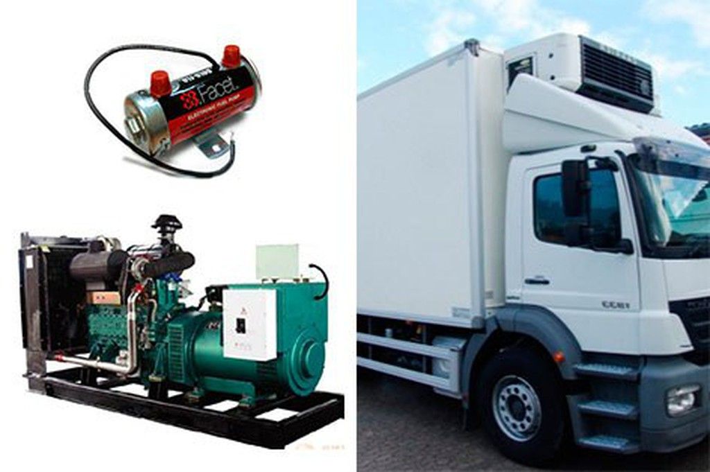 Bombas de combustível elétricas facetadas