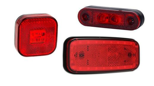 Luz de posição traseira led vermelha