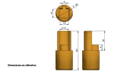 Adattatore tenditore inferiore a mezzaluna