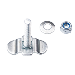 Anclaje macho fijo rosca M8 x 45 mm rail carga aluminio aeronáutico