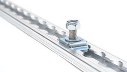 Fixed male anchor thread M8 x 25 mm aeronautical aluminum loading rail