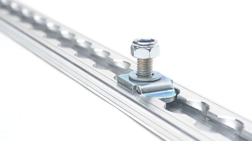 Fixed male anchor thread M8 x 25 mm aeronautical aluminum loading rail