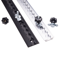 Anclaje macho fijo rosca M8 x 30 mm con pomo rail carga aluminio aeronáutico