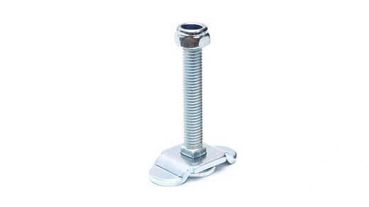 Ancrage mâle fixe filetage M8 x 60 mm rail de charge aluminium aéronautique