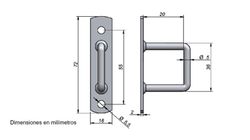 Anello a ponte rettangolare con sigillo TIR