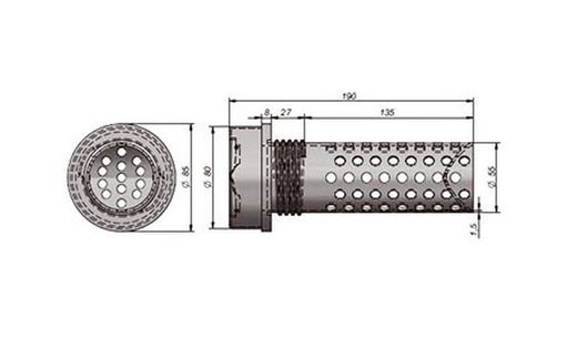 Tappo antifurto diesel Scania 60 mm Scania S4