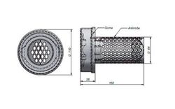 Tappo antifurto diesel da 80 mm con perni