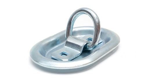 Anello di ancoraggio LC800 daN con base da incassare nel pianale di carico per camion e rimorchio