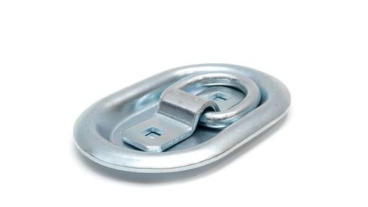 Lashing ring LC800 daN with base to embed in the loading floor for trucks and trailers