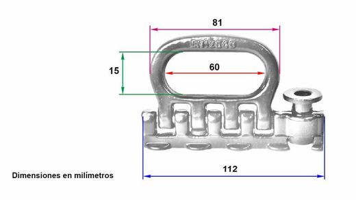 Forging ring aeronautical profile 112 mm Ø 20 mm