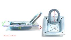 Anello in acciaio da pavimento per inserimento portata 1020 Kg