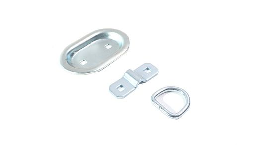 Anello di ancoraggio LC350 daN con base da incassare nel pianale di carico per camion e rimorchio