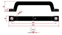 U-handle 194 PVC