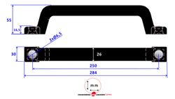 U-handle 284 PVC