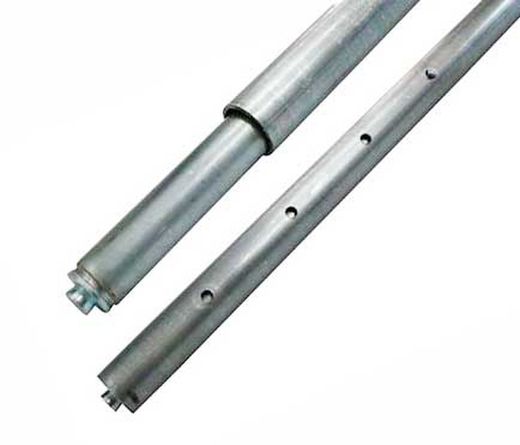Round telescopic truck bar adjustment with push button 2.21 to 2.59 meters