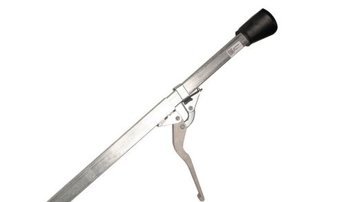 Barra di carico per il trasporto puntoni in acciaio zincato tubo quadrato tubo quadrato tappi in gomma da 1,88 a 2,85 metri