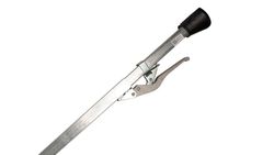 Barra di carico per il trasporto puntoni in acciaio zincato tubo quadrato tubo quadrato tappi in gomma da 1,88 a 2,85 metri