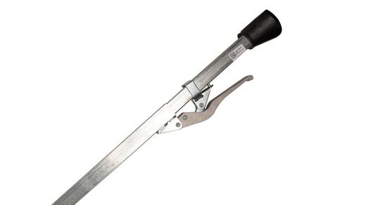 Barra di carico per il trasporto puntoni in acciaio zincato tubo quadrato tubo quadrato tappi in gomma da 1,88 a 2,85 metri