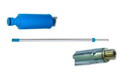 Telescopic rod 1'50-2'60 m body wash brush
