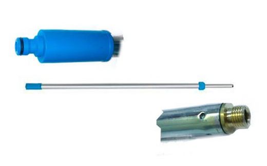 Telescopic rod 1'50-2'60 m body wash brush