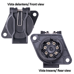 Presa Erich Jaeger base 7 poli 24v EBS-ABS ISO 7638-1 con collegamenti a vite