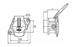 Parksockelstecker ABS/EBS/15 Pole