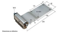 Hinge aluminum anodized rear door 255