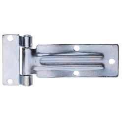 Zinc plated iron sheet hinge with long ribs