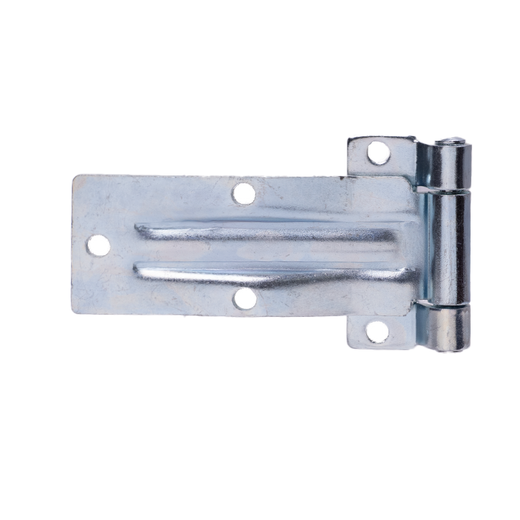 Zinc plated iron sheet hinge with long ribs