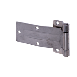 Stainless iron sheet hinge with long ribs