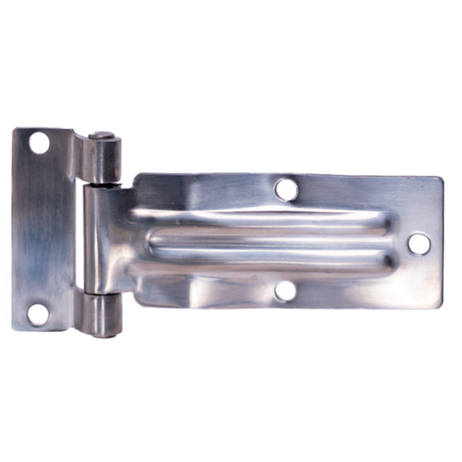 Stainless iron sheet hinge with long ribs