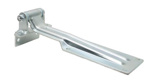 Narrow neck hinge 293 with square bracket to screw into frame