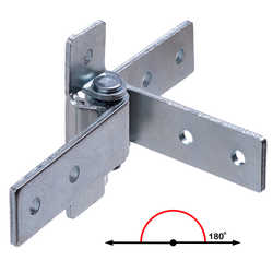 Non-removable rectangular hinge 100