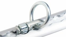 Doppelbeschlag mit Ring für Tragschiene aus Aluminium für die Luftfahrt