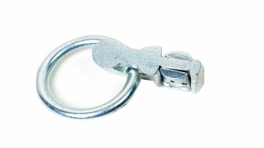 Doppelbeschlag mit Ring für Tragschiene aus Aluminium für die Luftfahrt