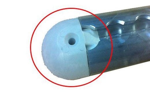 Terminale portacarico semitondo in plastica in alluminio aeronautico