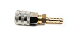 Safety tire inflation nozzle 2 tabs