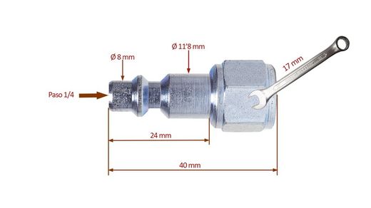 Bocal escalonado 1/4 rosca fêmea 1/4 ESTO®