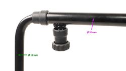 Braccio retrovisore estensibile per trattore