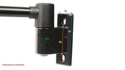 Braccio retrovisore estensibile per trattore