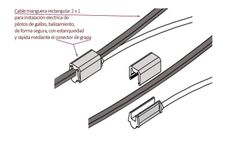 Cavo elettrico 2 fili tubo rettangolare ADR
