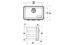 Plastic box 500R Daken Just 81100